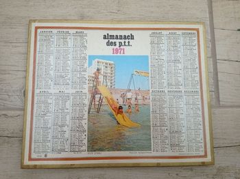 Almanach P.T.T 1971 "Jeux d'enfants"