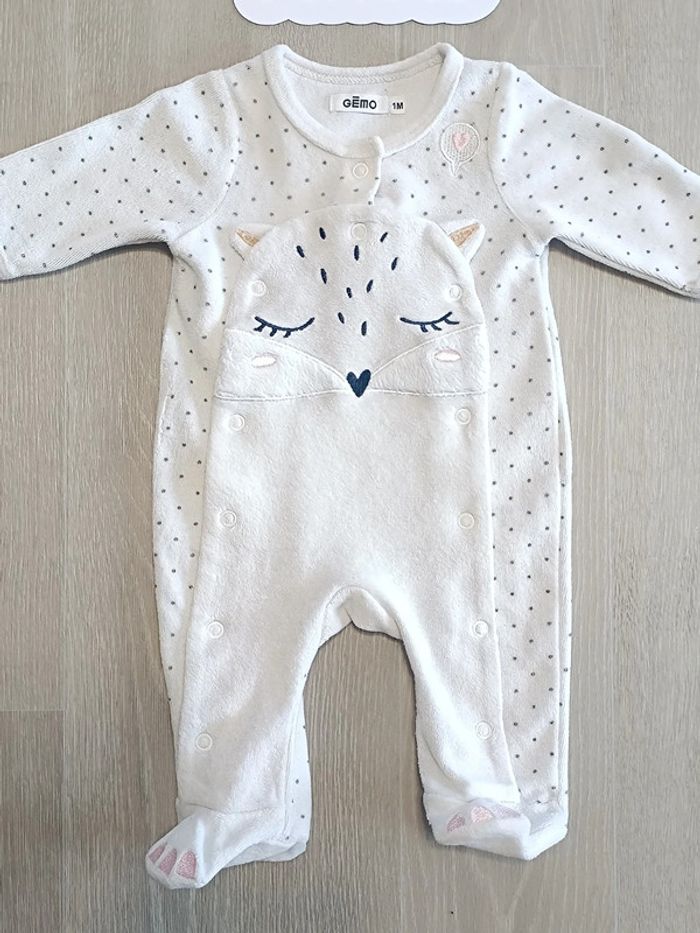 Pyjama bébé fille taille 1 mois - photo numéro 2