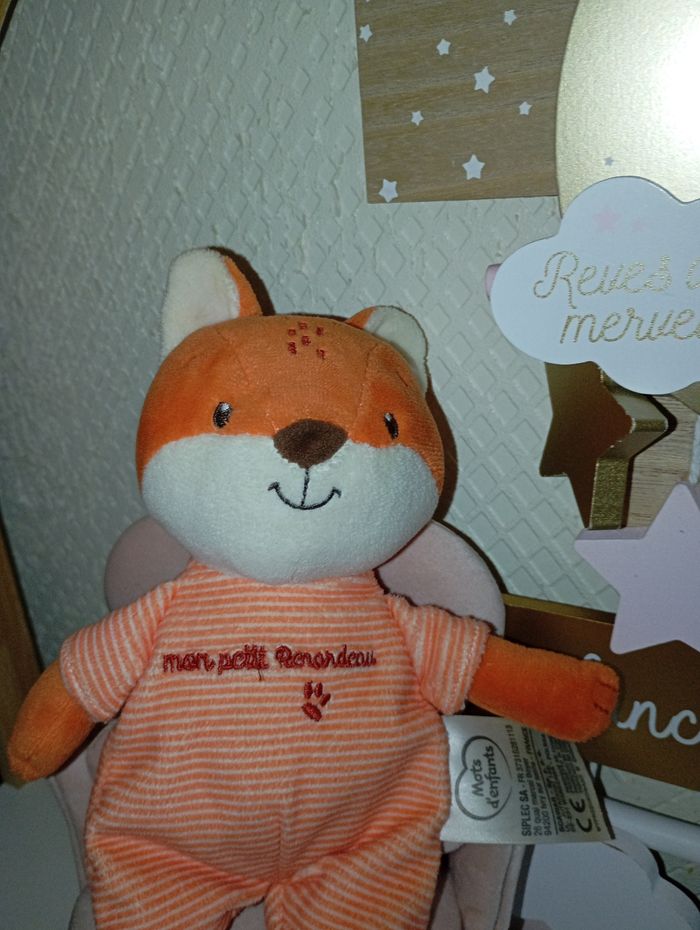 Peluche renard mon petit renardeau mots d'enfants - photo numéro 4
