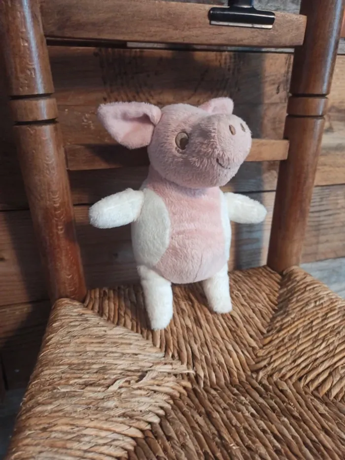 Peluche cochon Ikea blanc rose tbe - photo numéro 2