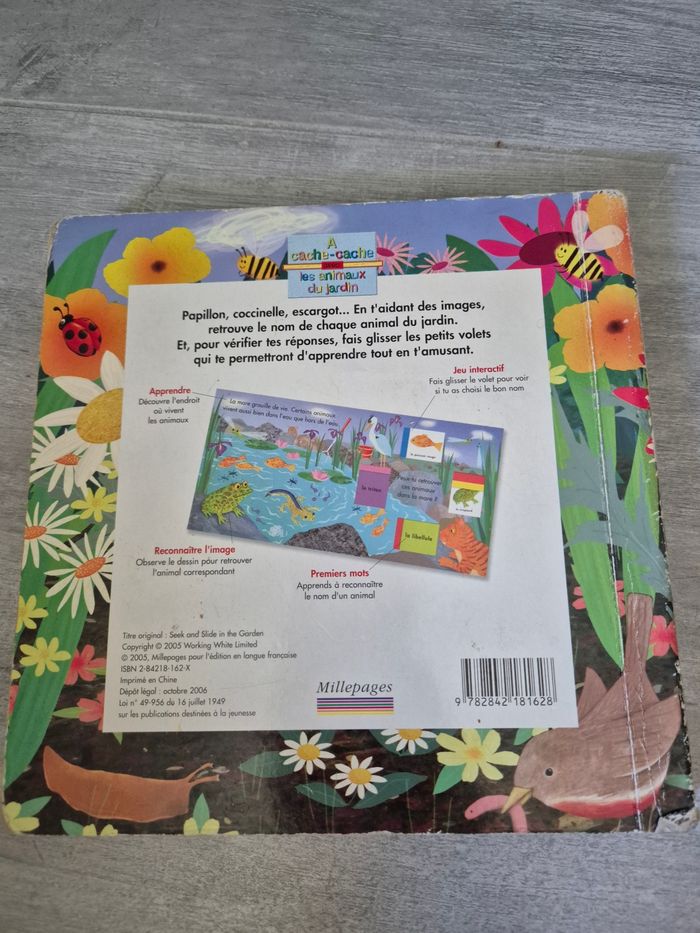 Livre à cache-cache dans les animaux du jardin - photo numéro 3