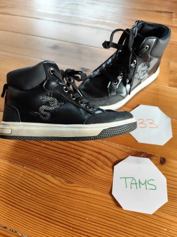 Baskets hautes en cuir