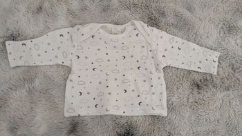 T-Shirt manches longues Baby Club taille 1 mois 