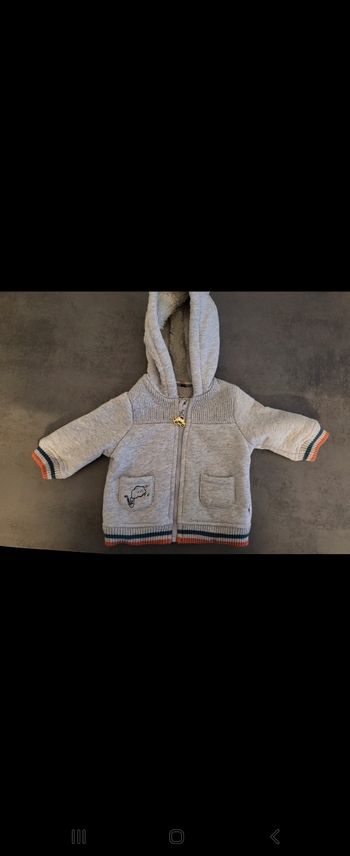 Gilet zippé chaud 3 mois