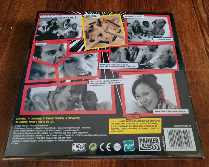 NEUF sous blister Jeu de société Toru Dragons Parker ancien adresse rapidité observation - photo numéro 2