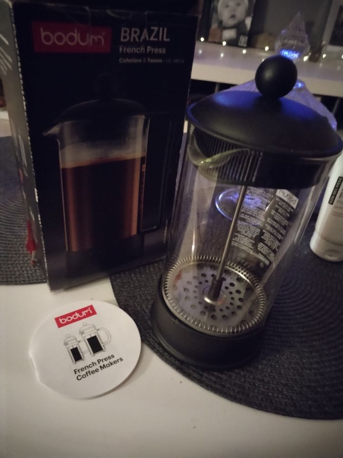 Cafetière à piston 8 tasses "Bodum Brazil" neuve - photo numéro 7