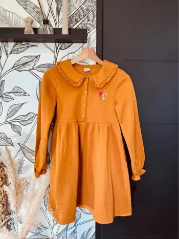 Taille 12 ans robe fille TAO moutarde 🩷