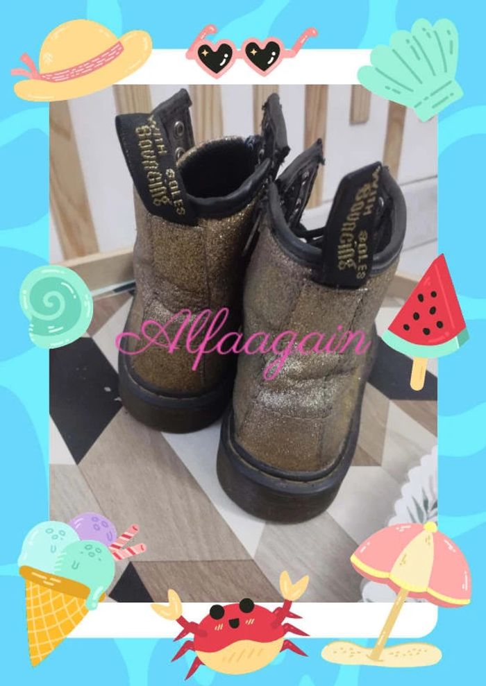 Bottines dorées dr Martens 30 - photo numéro 3