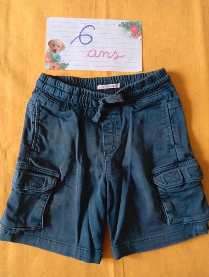 Lot Printemps été 3 shorts bleu 6 ans pour garçon - photo numéro 13