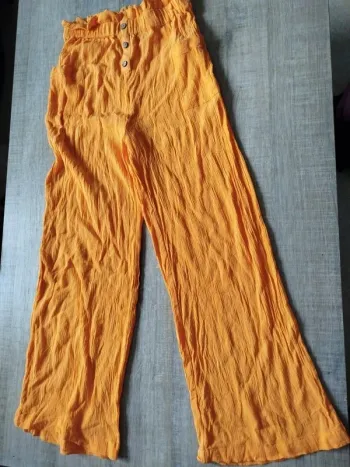 Pantalon fluide gaufré Kiabi 10 ans
