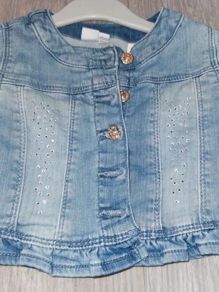 Veste jean fille 24 mois i do - photo numéro 2