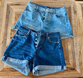Lot 2 shorts en jean