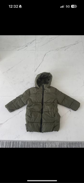 Doudoune Mango verte kaki 6 ans