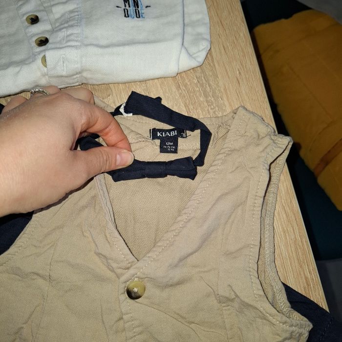 #lot 34 - ensemble cérémonie pantalon chemise avec gilet et nœud papillon - photo numéro 2