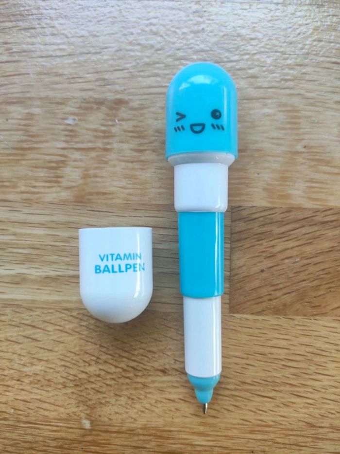 Kawaii stylo gélule vitamine - photo numéro 2