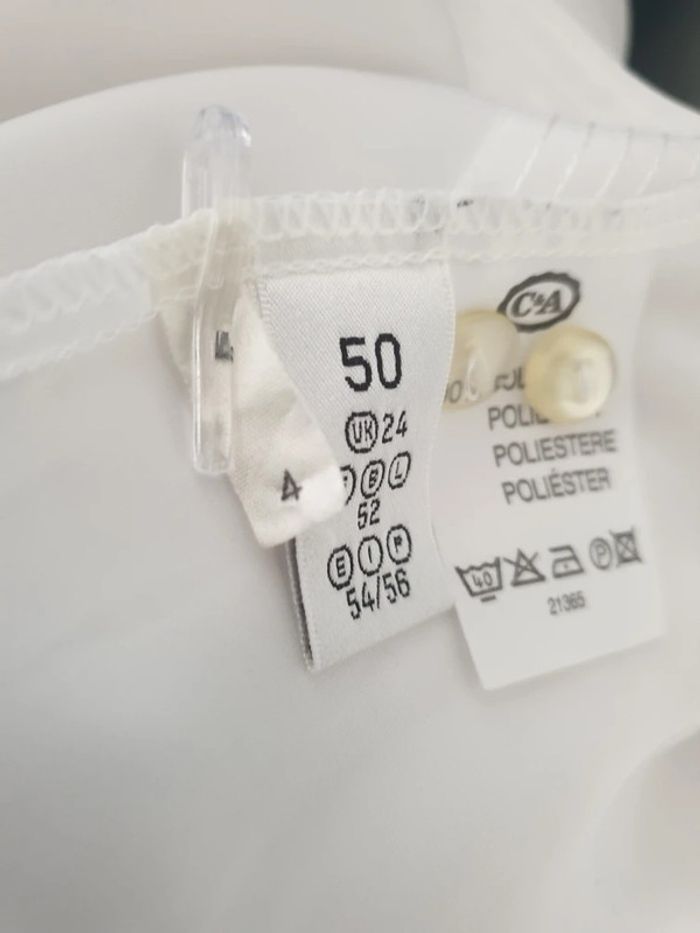 Chemisier blanc  Your Sixth Sense Taille 50 - photo numéro 5