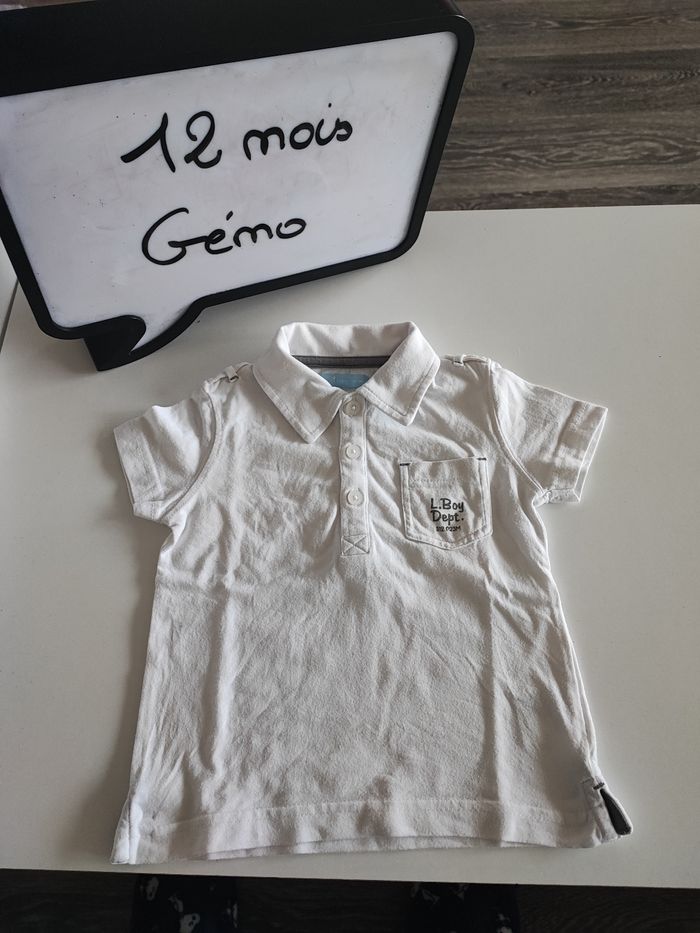 Polo Gémo blanc