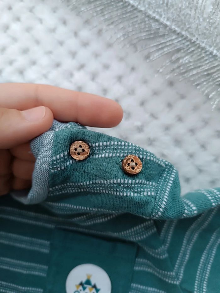 🔸 T-shirt Rayé Manches Courtes - Creeks 18 Mois Garçon🔸 - photo numéro 5