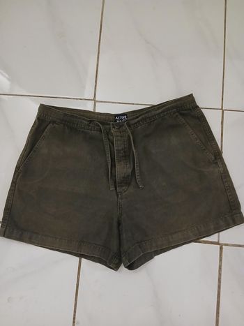 Short d ete femme en coton taille 44 marque active couleur vert fonce