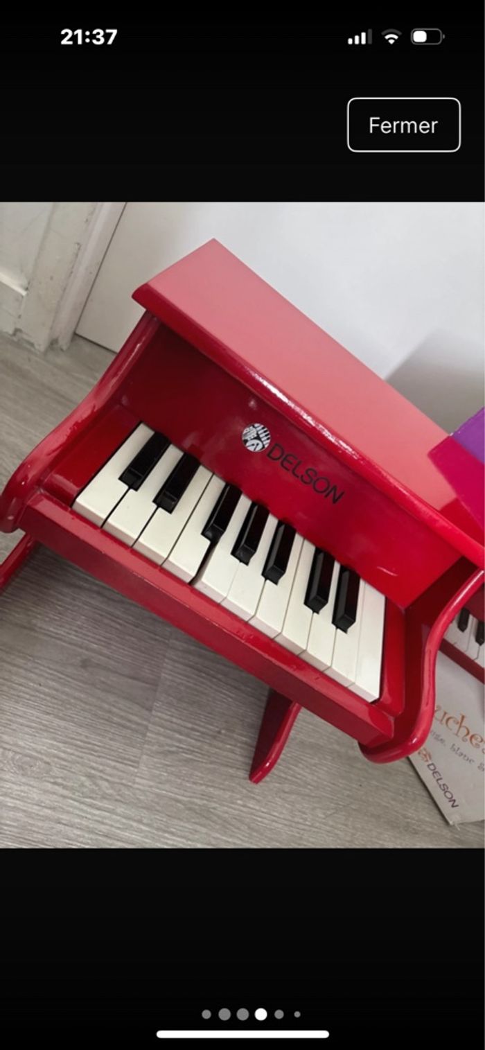 Piano Bébé Delson rouge - photo numéro 4