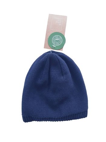 Baby Club - Bonnet doublé - Bleu marine - Coton bio - Neuf avec étiquette ! (18 mois)