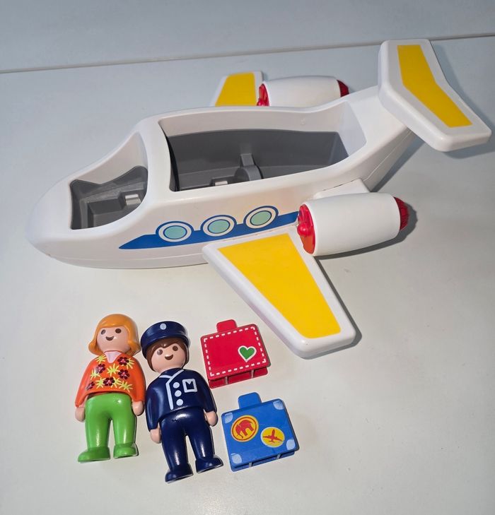 123 playmobil avion de ligne 6780 complet - photo numéro 2