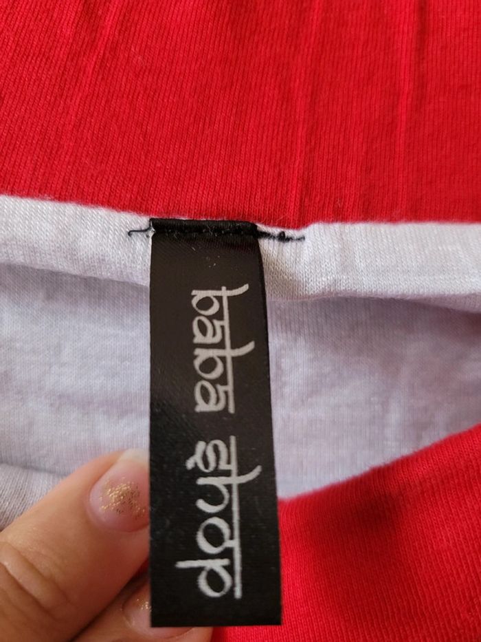 Jupe noir et rouge taille L - photo numéro 3