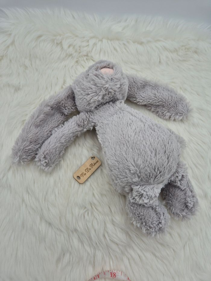 Doudou Lapin Bashful Jellycat Gris - photo numéro 3