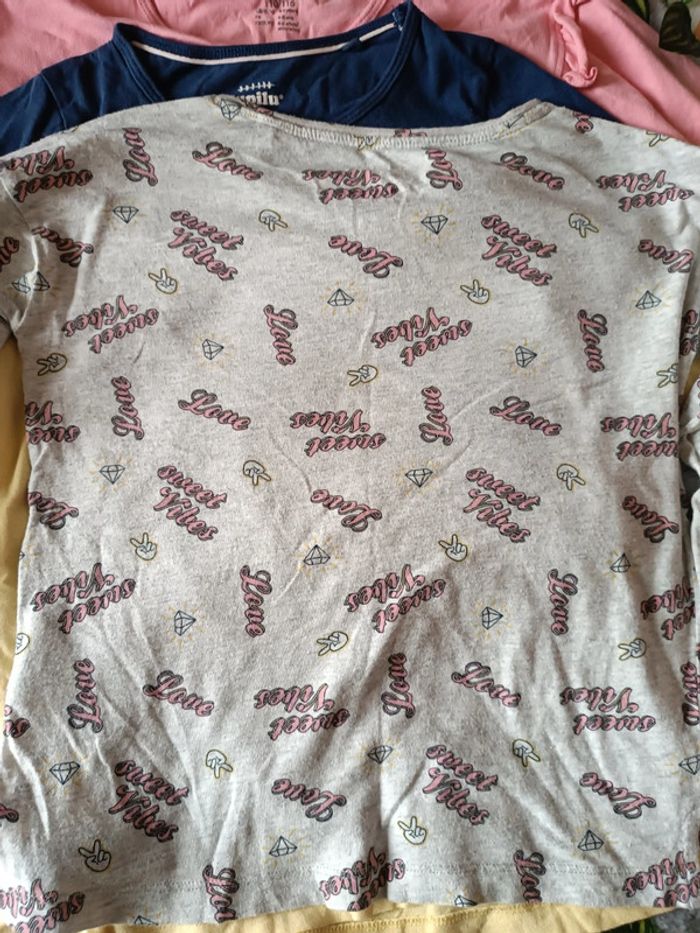 Lot de 4 tee-shirts manches longues 4/6 ans 110/116 - photo numéro 4