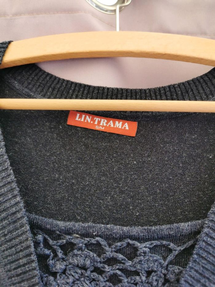 Jolie tunique pull LIN Trama t S/M cachemire - photo numéro 2