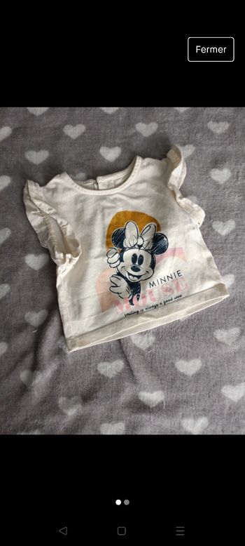 T-shirt minnie 1mois