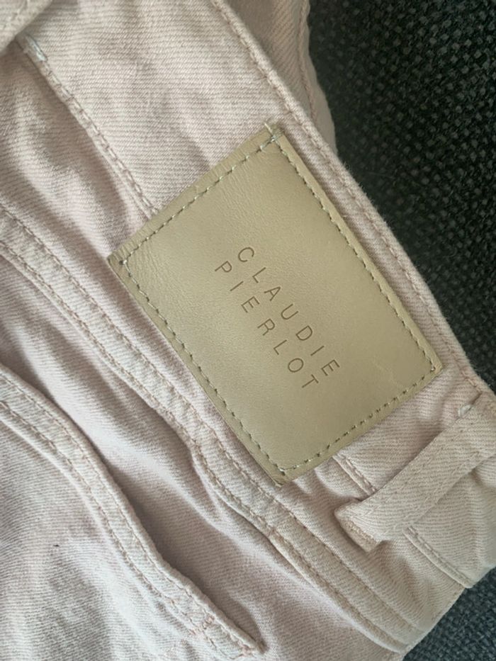 Jean vieux rose- Claudie Pierlot - taille 36 en très bon état - photo numéro 3