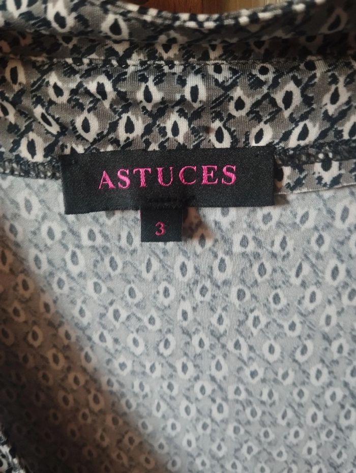 T-shirt sans manche débardeur taille 3 motif gris et noir - photo numéro 4
