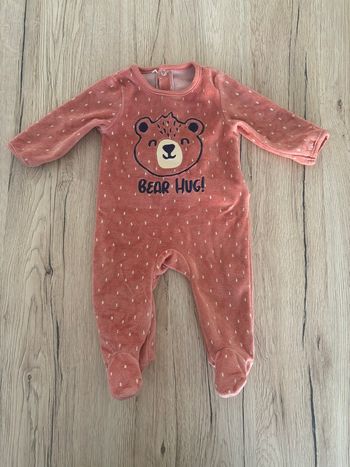Pyjama rose In extenso 56 cm 3 mois