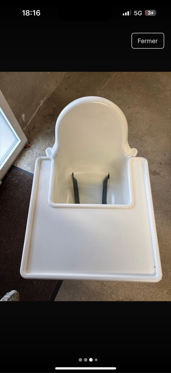 Chaise haute IKEA customisée - photo numéro 3