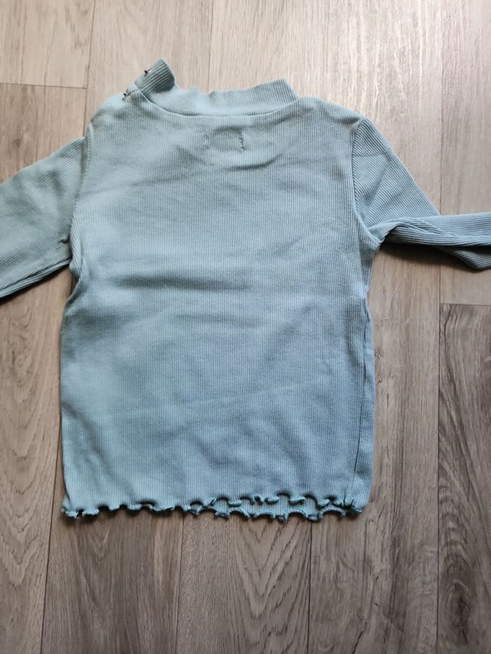 Tee shirt col montant vert happy dreams 24mois - photo numéro 8