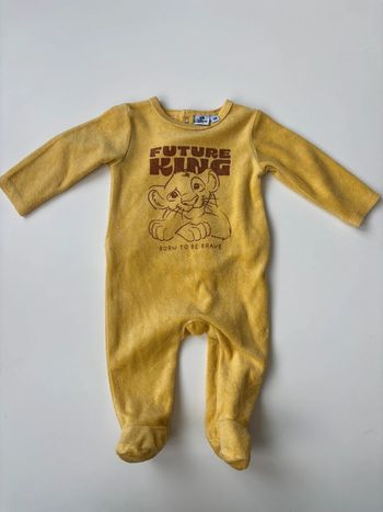 Pyjama hiver jaune 3 mois
