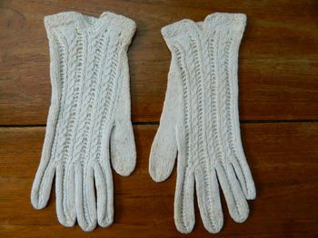 Gants de cérémonie vintage en crochet T 7 1/2