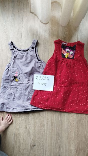 Lot de deux robes 24 mois