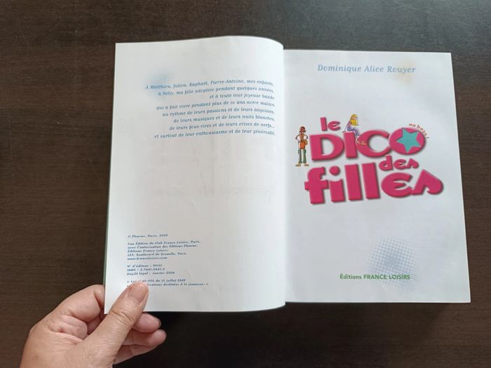 Livre LE DICO DES FILLES - photo numéro 3