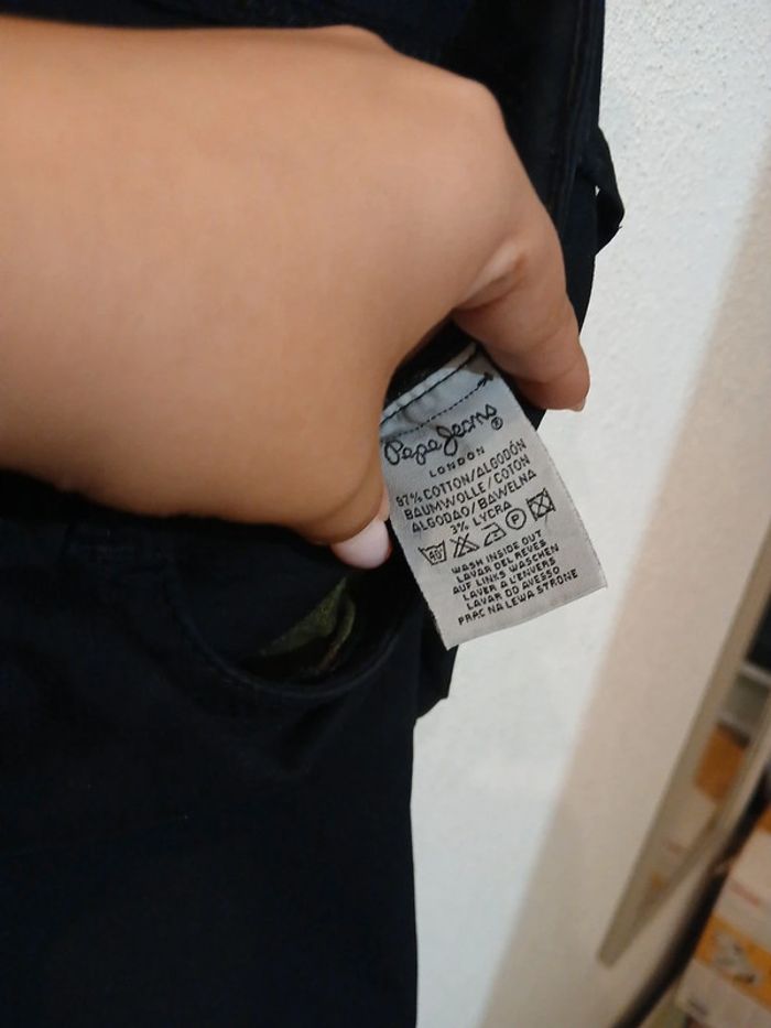 Jean noir femme basic " pépé jeans" taille 34 - photo numéro 3