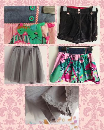 Lot de jupes et short en 5 ans