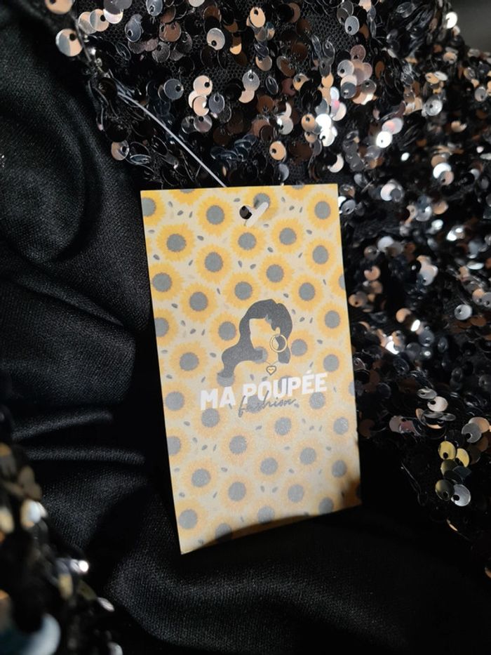 Robe de soirée sequin ma poupée fashion - photo numéro 4