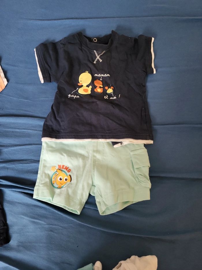 Ensemble short nemo et t shirt canard