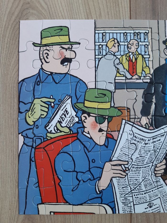 Puzzle Tintin Hôtel Cornavin 60 pièces complet et poster Nathan 1994 - photo numéro 7
