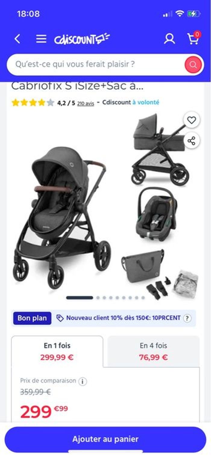 Poussette Maxi /Cosi Zelia S - photo numéro 10