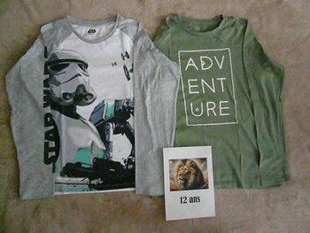 Lot de 2 tee-shirts 12 ans (n°4)