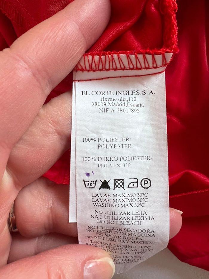 Robe rouge taille 42 el corte ingles - photo numéro 8