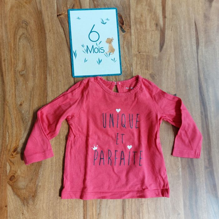 T-shirt à message 6 mois