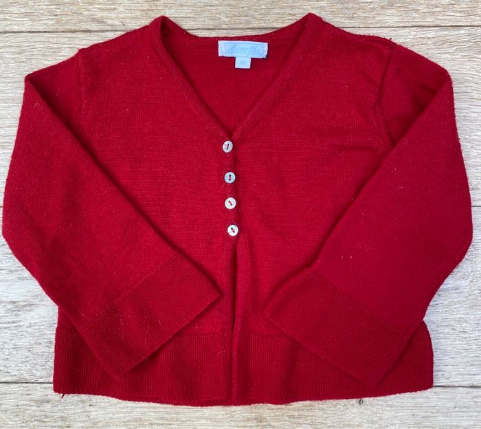 Gilet pull laine chaud fille 2 ans